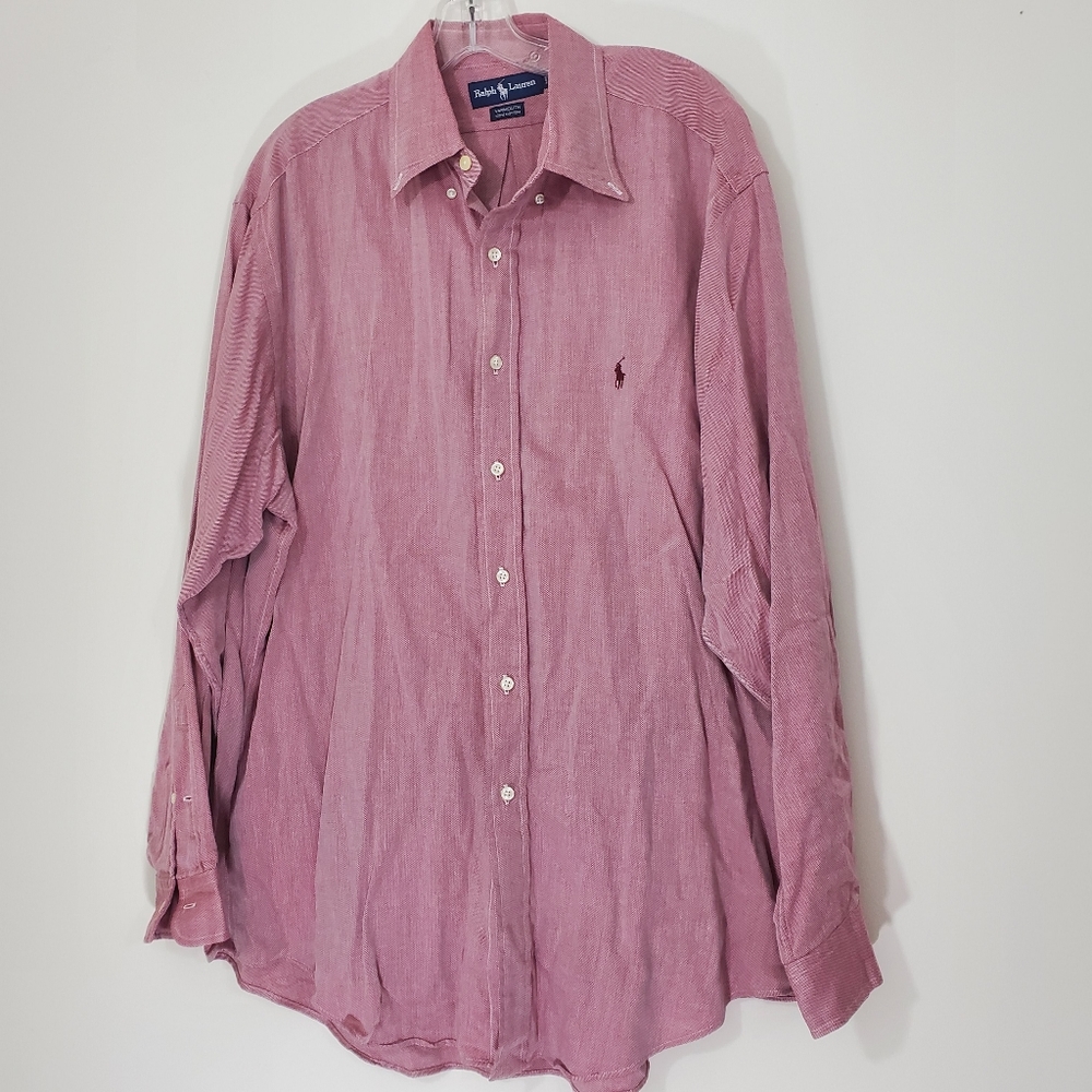 Ralph Lauren Yarmouth 100% Cotton Shirt, Size 16.5×34